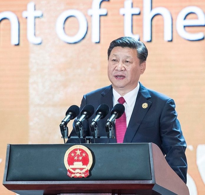 Xi Jinping, lors du 19e Congrès national du PCC en 2017