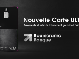 l'affiche publicitaire de Boursorama Banque pour son offre Ultim