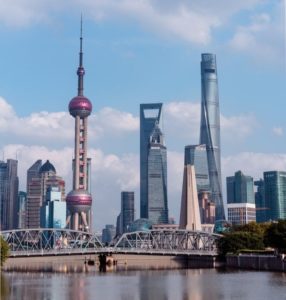 Des buldings de la métropole chinoise de Shanghaï.