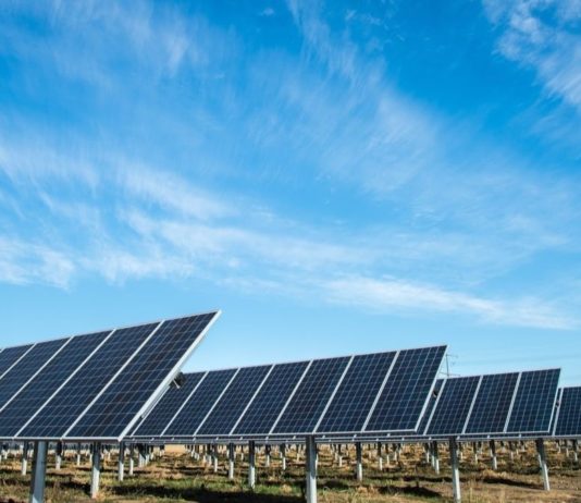 Une centrale solaire aux Etats Unis.