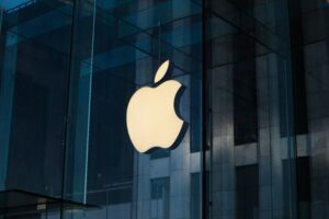 Enseigne du siège d'Apple à New York.