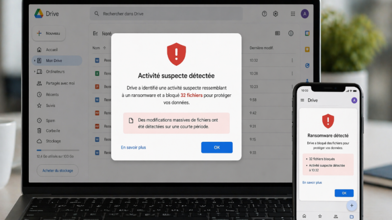 Google Drive : la détection des ransomwares désormais intégrée par défaut