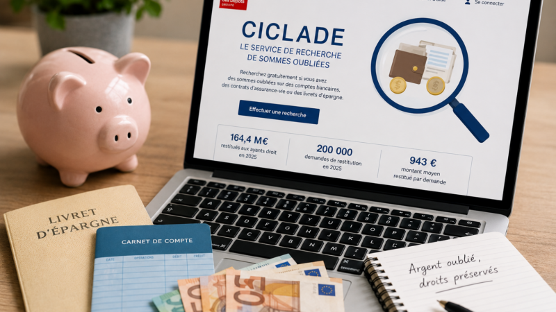 Argent oublié : plus de 164 millions d’euros restitués aux Français en 2025